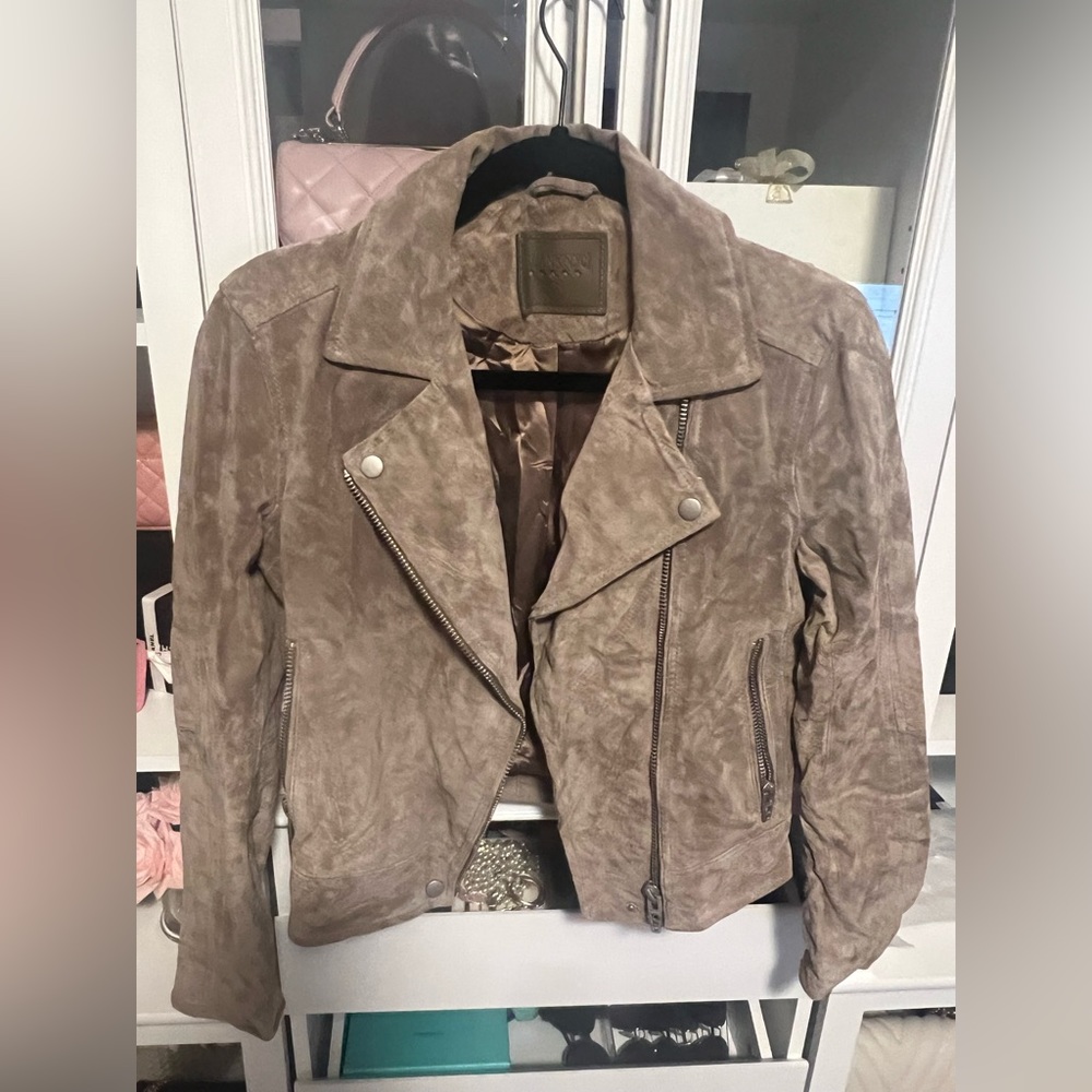 Blank NYC suede Moto jacket
